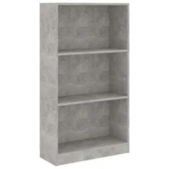 VidaXL Boekenkast Met 3 Schappen 60x24x109 Cm Bewerkt Hout Betongrijs -RoomStyle Verkoopwinkel bcd2dd1cda9f4f7882ca3099a93845aa