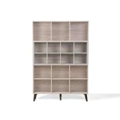 Beliani Boekenkast ALLOA - Lichte Houtkleur Spaanplaat -RoomStyle Verkoopwinkel c5fe335b4e1f43e3a67a948071cb5e21