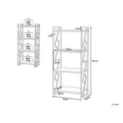 Beliani Boekenkast FORRES - Donkere Houtkleur Spaanplaat -RoomStyle Verkoopwinkel c6e93869cb1343daa333231ce30911bb