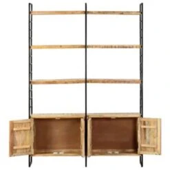 VidaXL Boekenkast Met 4 Schappen 124x30x180 Cm Ruw Mangohout -RoomStyle Verkoopwinkel c7cfc70ac2874cbdabffac49c4876d9b