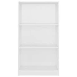 VidaXL Boekenkast 3 Schappen 60x24x109 Cm Bewerkt Hout Hoogglans Wit 9 VidaXL Boekenkast 3 Schappen 60x24x109 Cm Bewerkt Hout Hoogglans Wit -RoomStyle Verkoopwinkel cf7f1202e82840bea9a03ea71744cb85