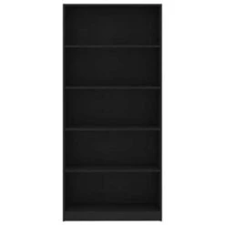 VidaXL Boekenkast Met 5 Schappen 80x24x175 Cm Bewerkt Hout Zwart -RoomStyle Verkoopwinkel d2434f3fc2b94de88a4af8b4066fd884