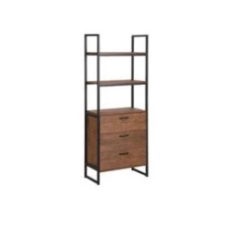 Beliani Boekenkast TIFTON - Donkere Houtkleur Mdf -RoomStyle Verkoopwinkel d7e95b38377a49e0962acb4d1d0c28ee