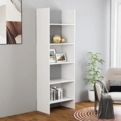 VidaXL Boekenkast 60x35x180 Cm Spaanplaat Wit 7 VidaXL Boekenkast 60x35x180 Cm Spaanplaat Wit -RoomStyle Verkoopwinkel dca6cd513fb047a89de04dcb0516d76a
