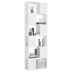 VidaXL Boekenkast/kamerscherm 60x24x186 Cm Wit -RoomStyle Verkoopwinkel ddcf1a2a131a4f07bf272b490768e6f9