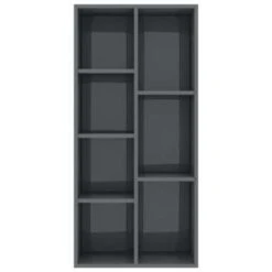 VidaXL Boekenkast 50x25x106 Cm Bewerkt Hout Hoogglans Grijs 9 VidaXL Boekenkast 50x25x106 Cm Bewerkt Hout Hoogglans Grijs -RoomStyle Verkoopwinkel ded9028c3f2c4846bb47624ed1082296