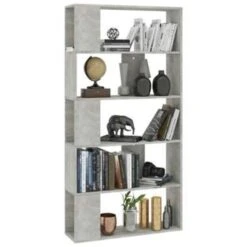 VidaXL Boekenkast/kamerscherm 80x24x159 Cm Bewerkt Hout Betongrijs -RoomStyle Verkoopwinkel e0f814c537f54690addde5ab15a54c8b