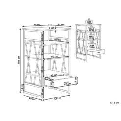 Beliani Boekenkast KEENE - Lichte Houtkleur Vezelplaat -RoomStyle Verkoopwinkel ea830248b17e4f7fa183657391082759