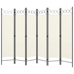 VidaXL Kamerscherm Met 6 Panelen 240x180 Cm Crèmewit -RoomStyle Verkoopwinkel ec66c185a4cb4f50ba116ad24d68591b