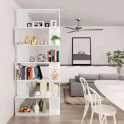 VidaXL Boekenkast/kamerscherm 80x24x192 Cm Hoogglans Wit 8 VidaXL Boekenkast/kamerscherm 80x24x192 Cm Hoogglans Wit -RoomStyle Verkoopwinkel eca9a454fd1a4496bdbc4a980a3dd9e8