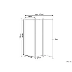 Beliani Kamerscherm NARNI - Grijs Polyester -RoomStyle Verkoopwinkel f03b611c5d124e9fa01796fd3cec459b 2