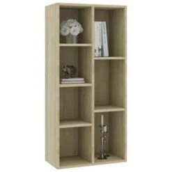 VidaXL Boekenkast 50x25x106 Cm Bewerkt Hout Sonoma Eikenkleurig -RoomStyle Verkoopwinkel f2a0bfe132ad49dd86f035fdc446710d