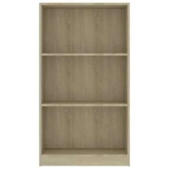 VidaXL Boekenkast Met 3 Schappen 60x24x109 Cm Bewerkt Hout Sonoma Eik -RoomStyle Verkoopwinkel f3e7776bce2d4d23bdb9a50e100164b6