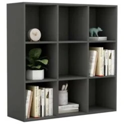 VidaXL Boekenkast 98x30x98 Cm Spaanplaat Grijs -RoomStyle Verkoopwinkel f7fa891e173f49f6860ec28a94d55d2f