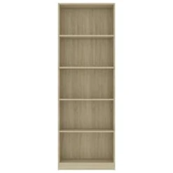 VidaXL Boekenkast Met 5 Schappen 60x24x175 Cm Bewerkt Hout Sonoma Eik -RoomStyle Verkoopwinkel f830b898a1f947ad9bba3834c69a9927