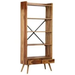 VidaXL Boekenkast 75x30x170 Cm Massief Sheeshamhout -RoomStyle Verkoopwinkel feba6c9a49e4479bb9ec198a2fbc28b9