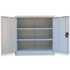 VidaXL Kantoorkast Met 2 Deuren 90 Cm Staal Grijs -RoomStyle Verkoopwinkel ff654497bb2b44b8940ef8ec7f9bdfb8