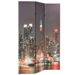 VidaXL Kamerscherm Inklapbaar New York Bij Nacht 120x170 Cm -RoomStyle Verkoopwinkel ff6e305664174d4ea7a7c2f5744a0eab